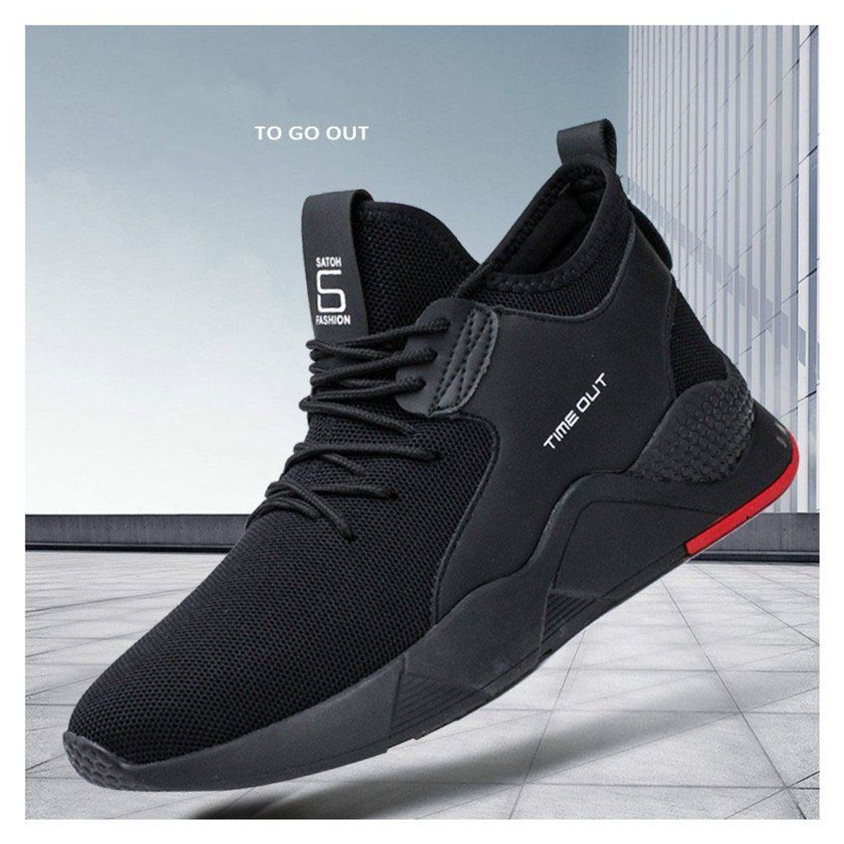 VATYERTY - Zapatillas urbanas de hombre deporte moda - negro