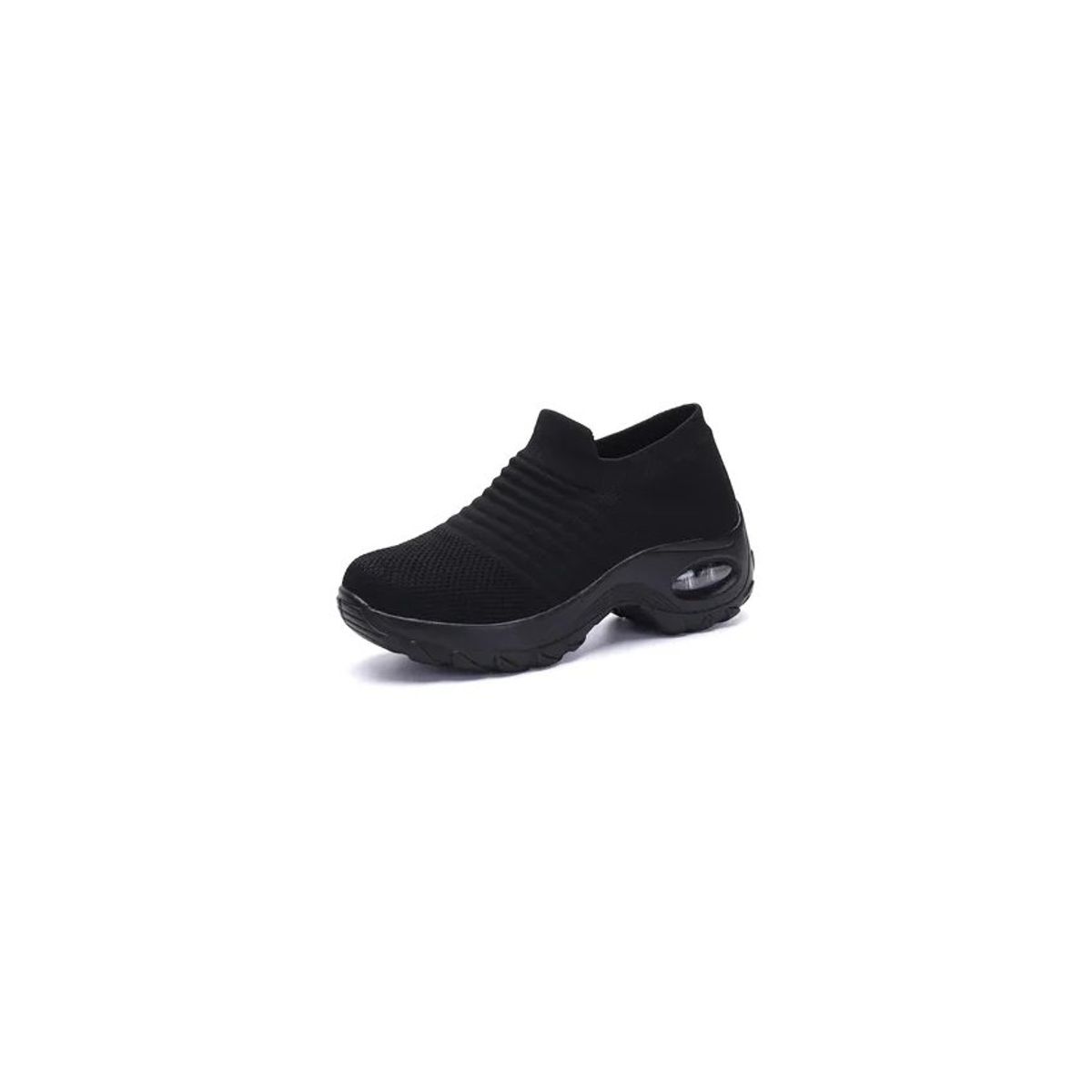 VATYERTY - Zapatillas de moda casual de gran tamaño para mujer - negro