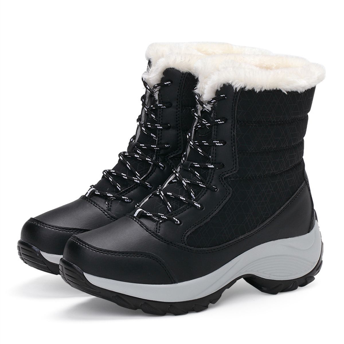 VATYERTY - Importados botas de nieve de invierno impermeable para mujeres- azul