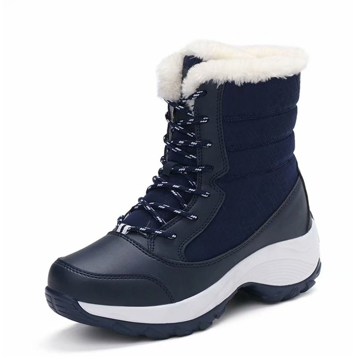 VATYERTY - Importados botas de nieve de invierno impermeable para mujeres- azul