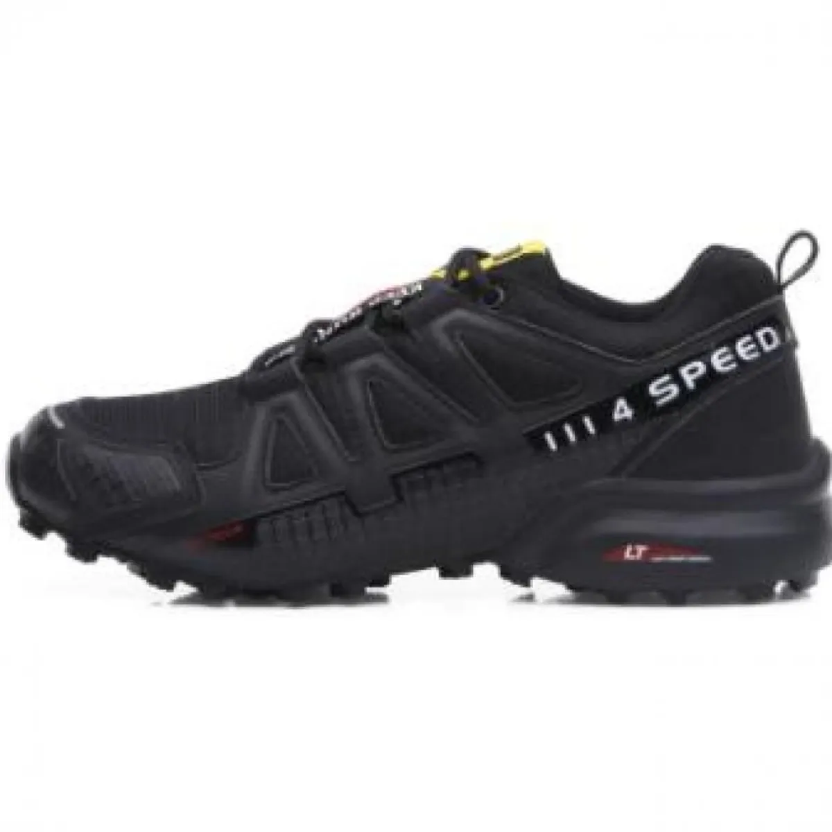 VATYERTY - Zapatilla de senderismo antideslizante para exteriores hombre-negro