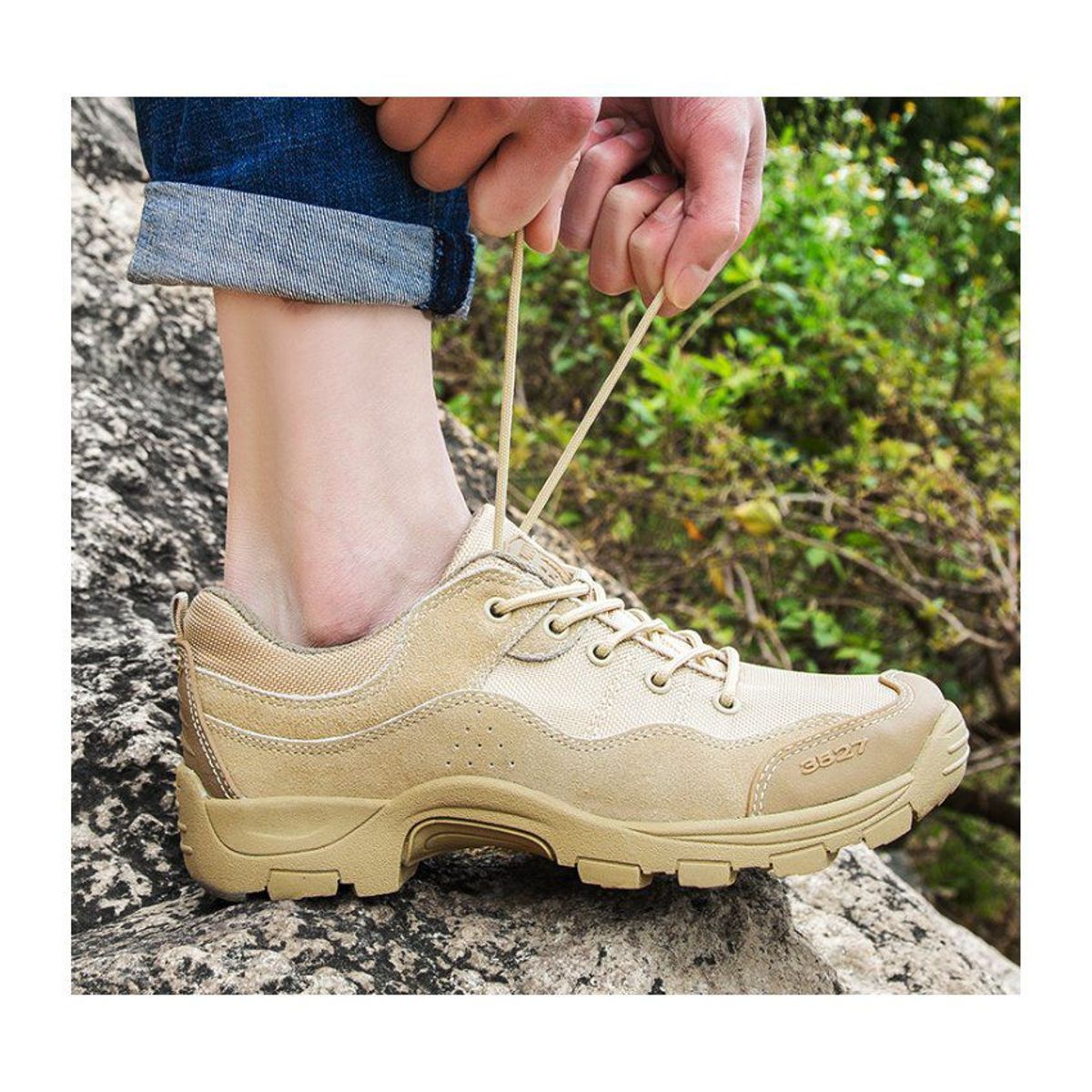 VATYERTY - Zapatos botas militares impermeables y resistentes exteriores