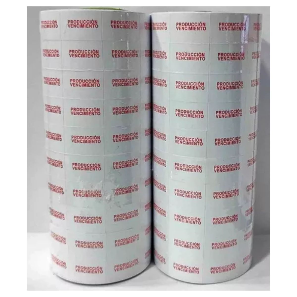 GENERICO - 20 Rollos Etiqueta De Producción Vencimiento