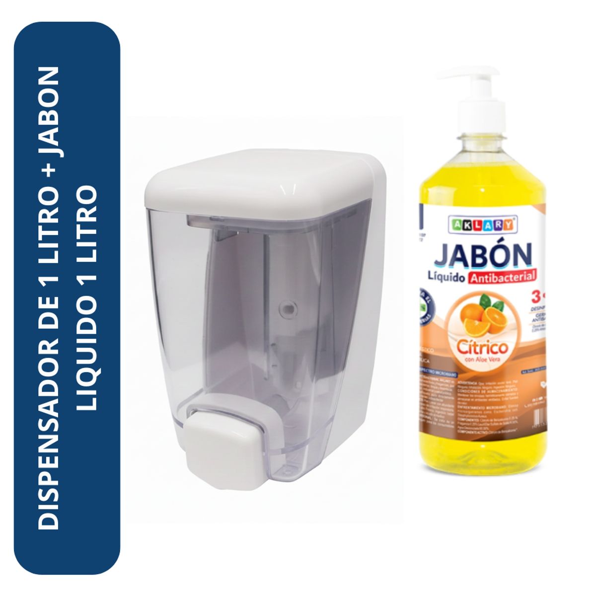 EXORIAM - Dispensador de jabón líquido 1 Litro