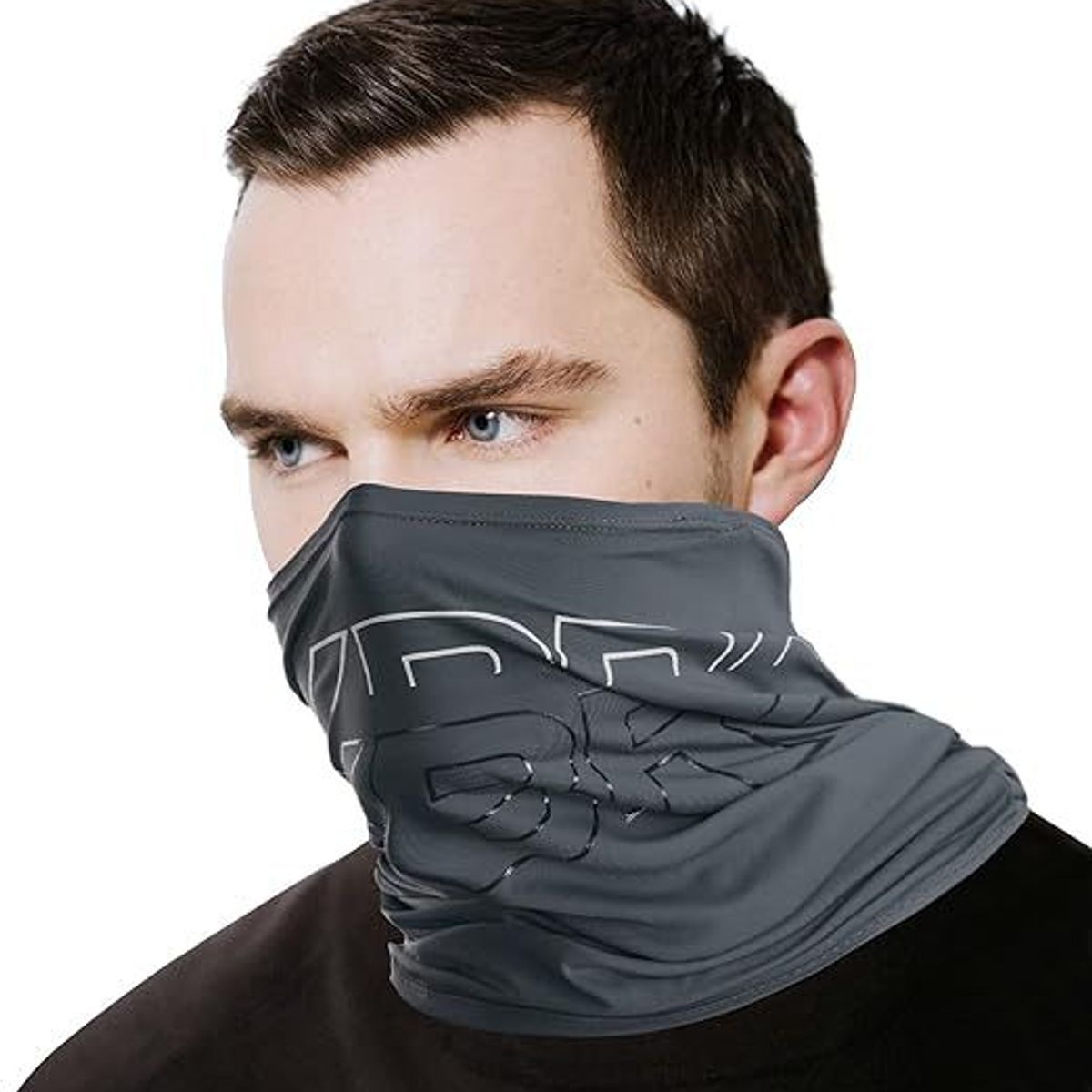 ROCKBROS - Bandana c logo deportiva ROCKBROS original - Plomo