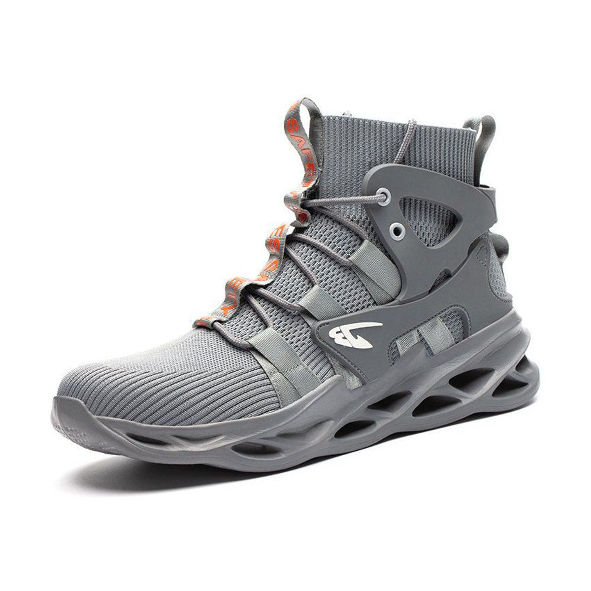 VATYERTY - Zapatos de seguridad con puntera de acero antipinchazos 799 gris