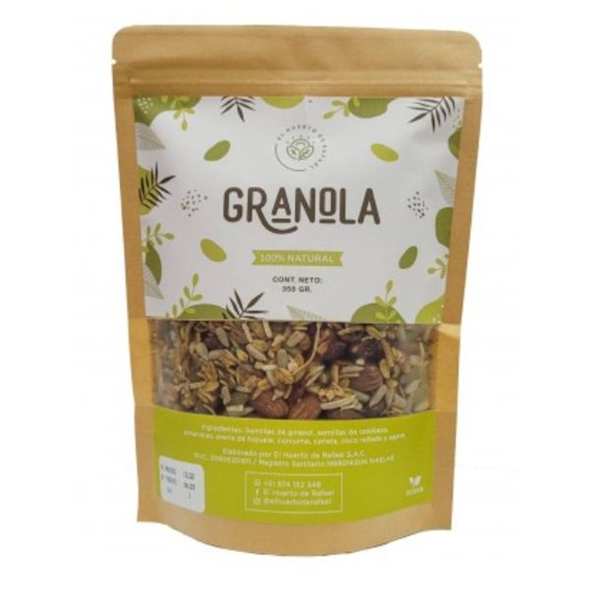 ECO ORIGEN - Granola 100% natural 350 Gr.