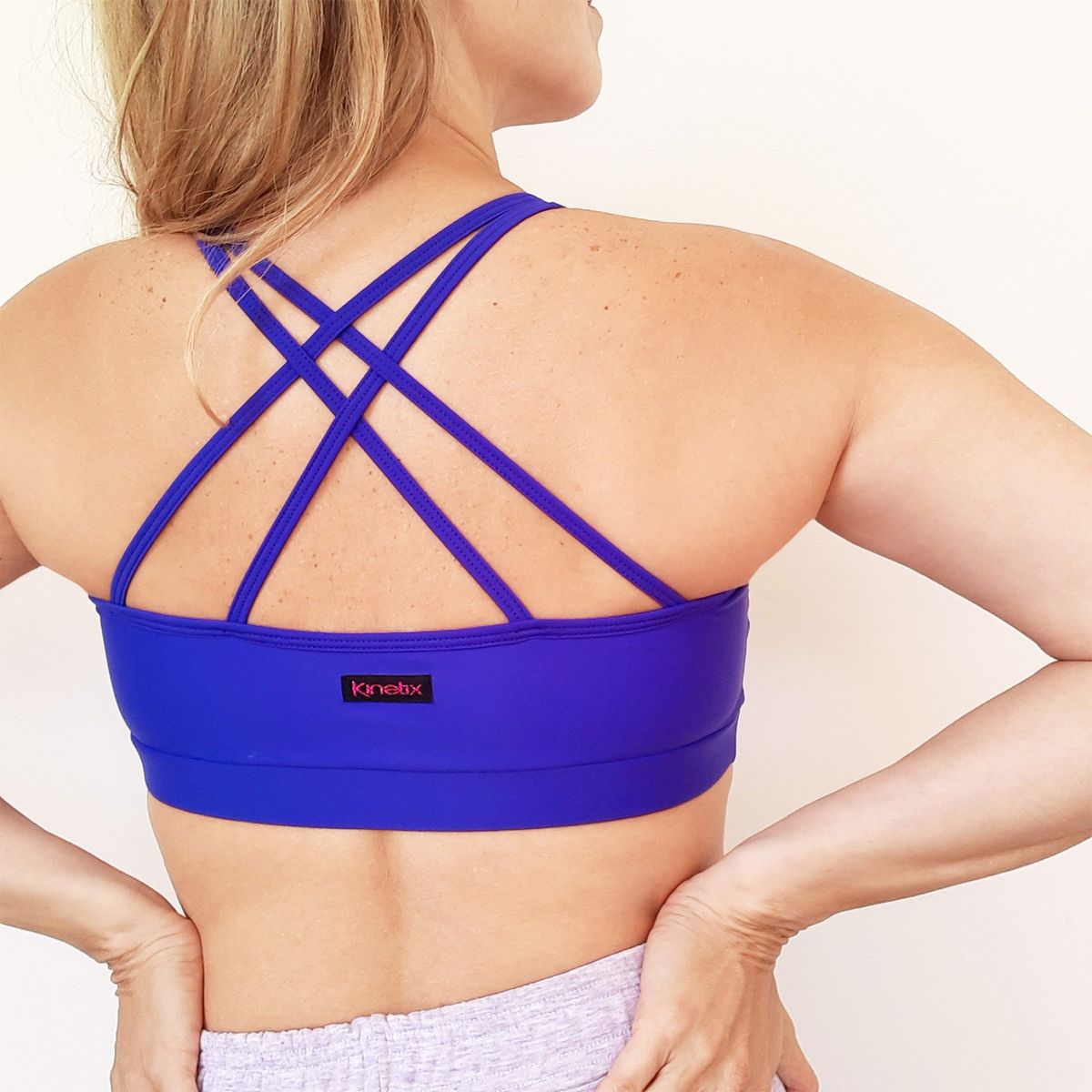 KINETIX - Top Sostén Deportivo Kinetix Elara Mujer Lycra Morado