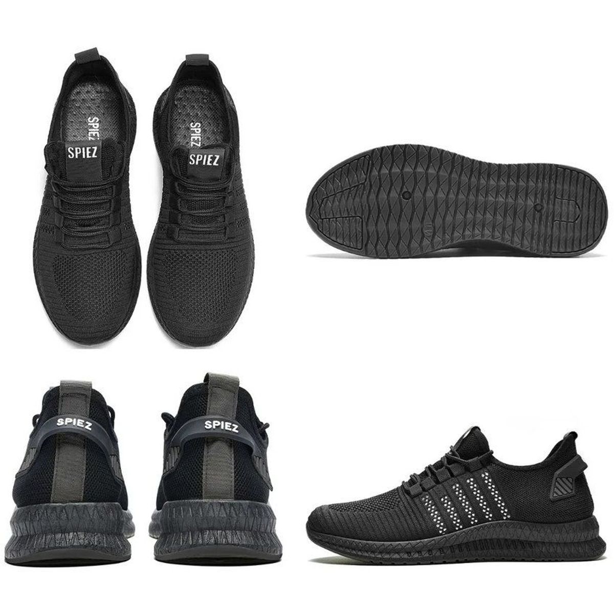 VATYERTY - Tenis de running para hombre malla transpirable deportivos-blanco