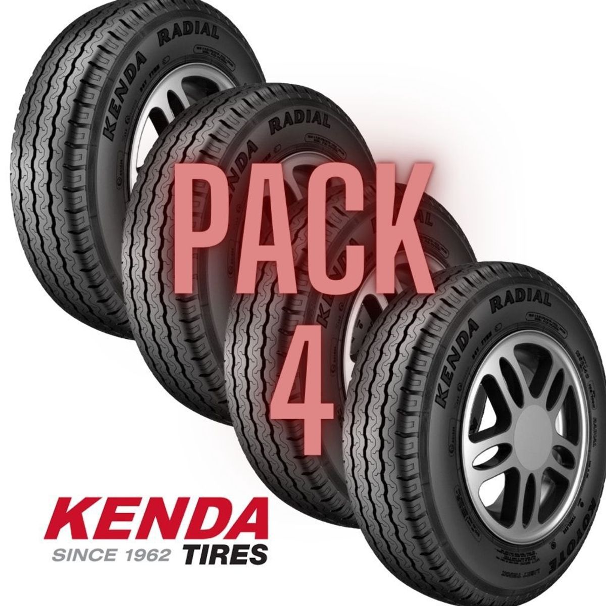 KENDA - Pack 4 Llantas  185R14C 8PR koyote KR06 - 102/100N