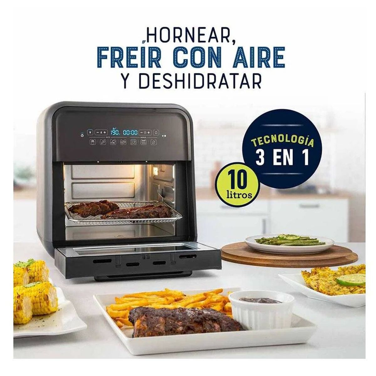 OSTER - Super Freidora de Aire 10 Litros CKSTAFOV3