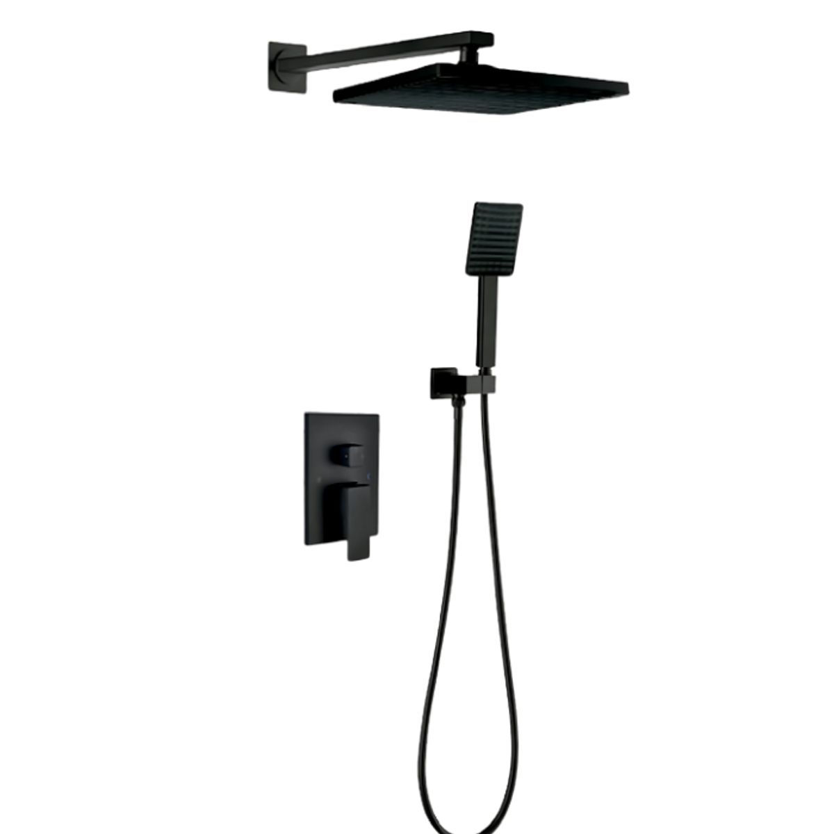 XM - MEZCLADORA DE DUCHA Y TELEFONO CUADRADO NEGRO MT304-010D901