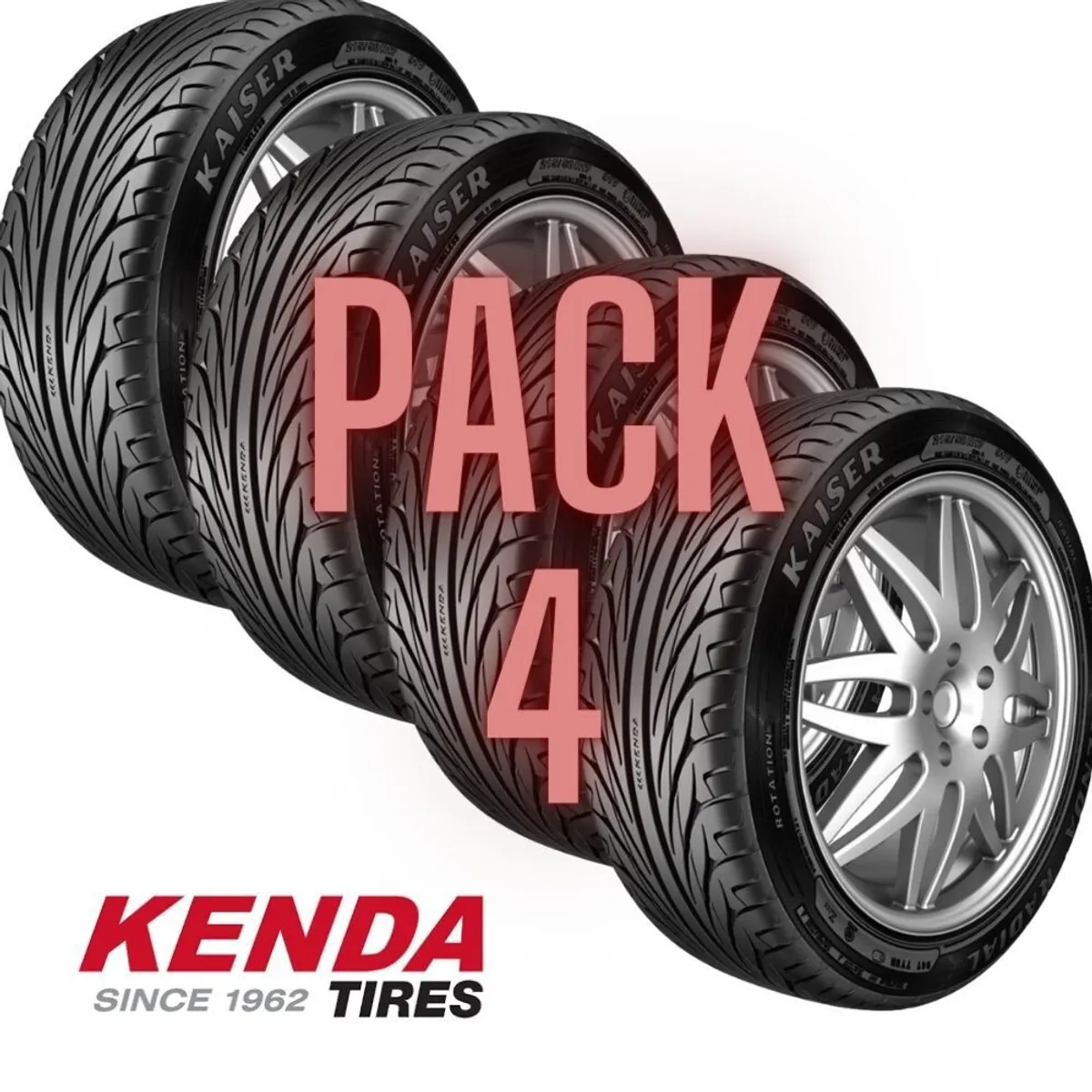 KENDA - PacK 4 Llantas  195/55R15 Kaiser KR20 - 85V