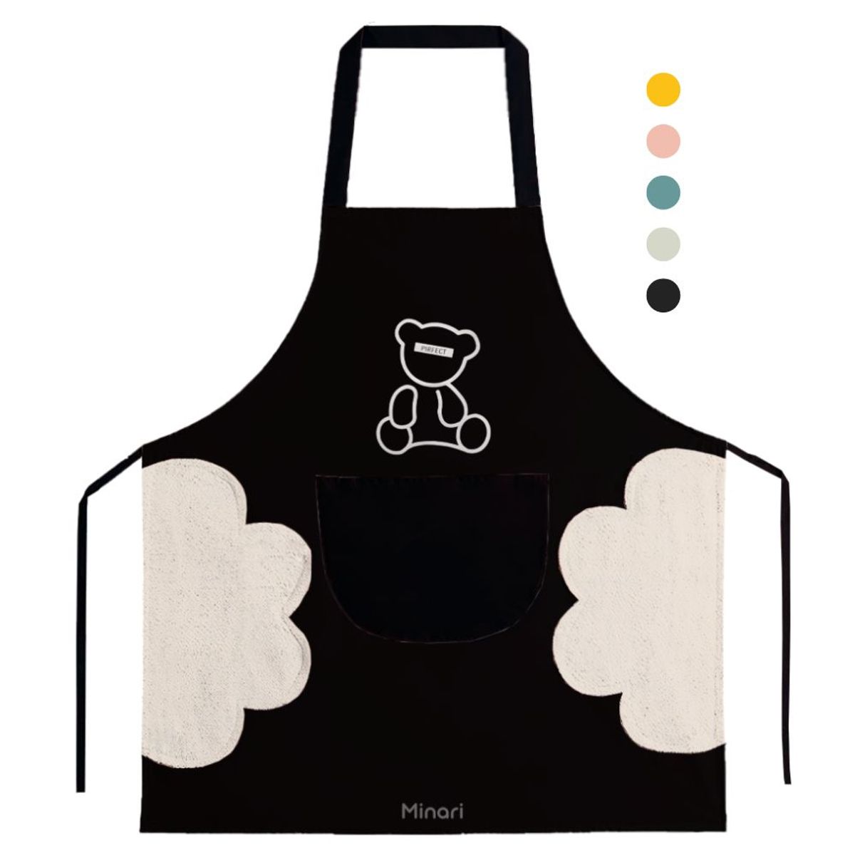 MINARI - Mandil Delantal de Cocina Impermeable -Modelo aleatorio 975D