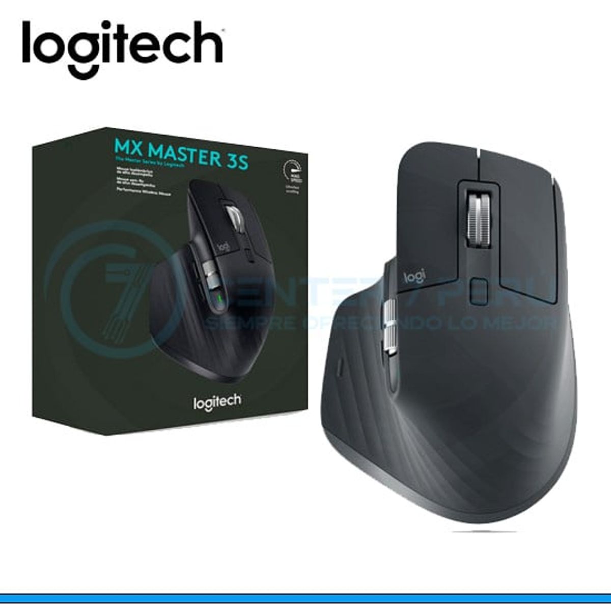 LOGITECH - MOUSE LOGITECH MX MASTER 3S WIRELESS 8K USB-C GRAPHITE
