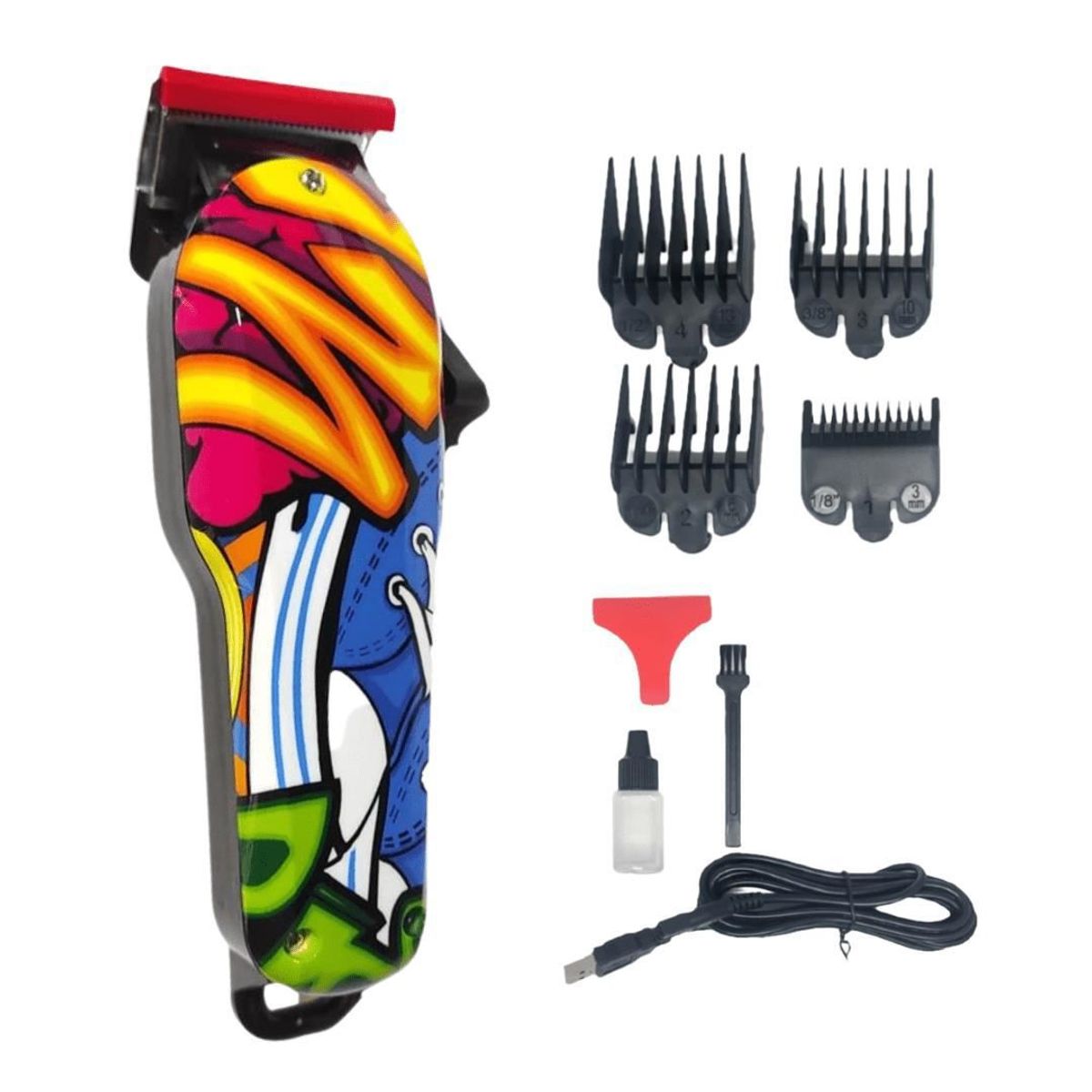 OEM - WAER WA-710 Corta Cabello Graffiti Recortadora de Cabello Inalámbrica