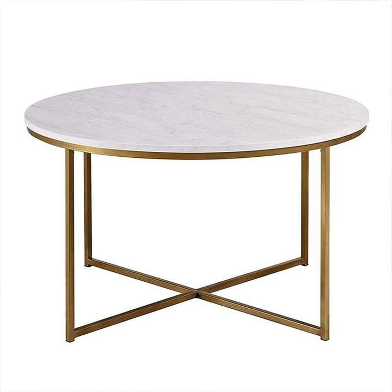 DECOR MESAS - Mesa de Centro Circular Ratona - Mármol