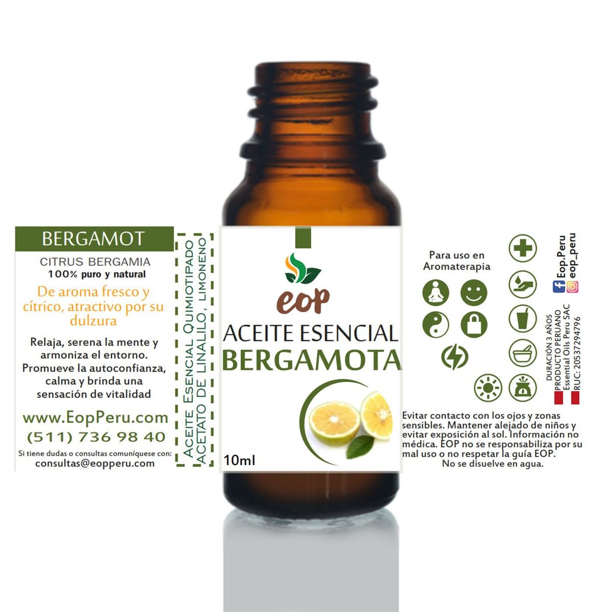 EOP - Aceite Esencial EOP de Bergamota 10ml