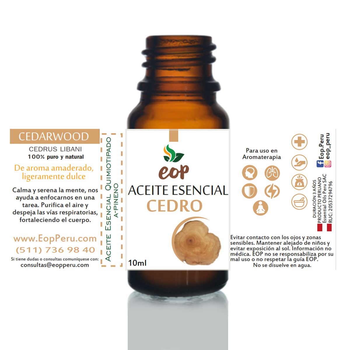 EOP - Aceite Esencial EOP de Cedro 10ml