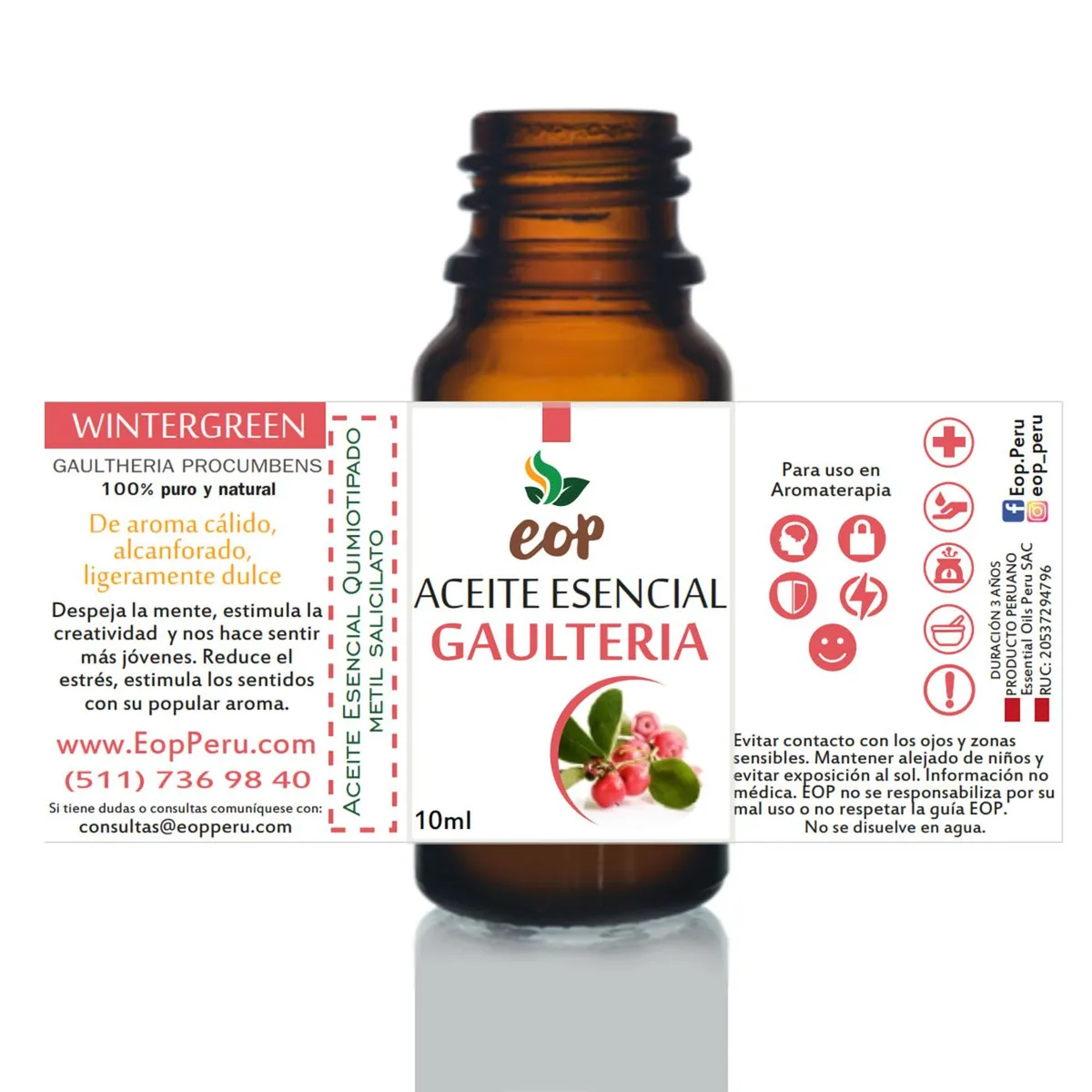 EOP - Aceite Esencial EOP de Gaulteria 10ml