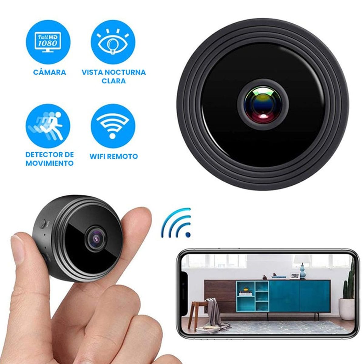 KAST PE - Mini Camara Grabadora Full HD WiFi