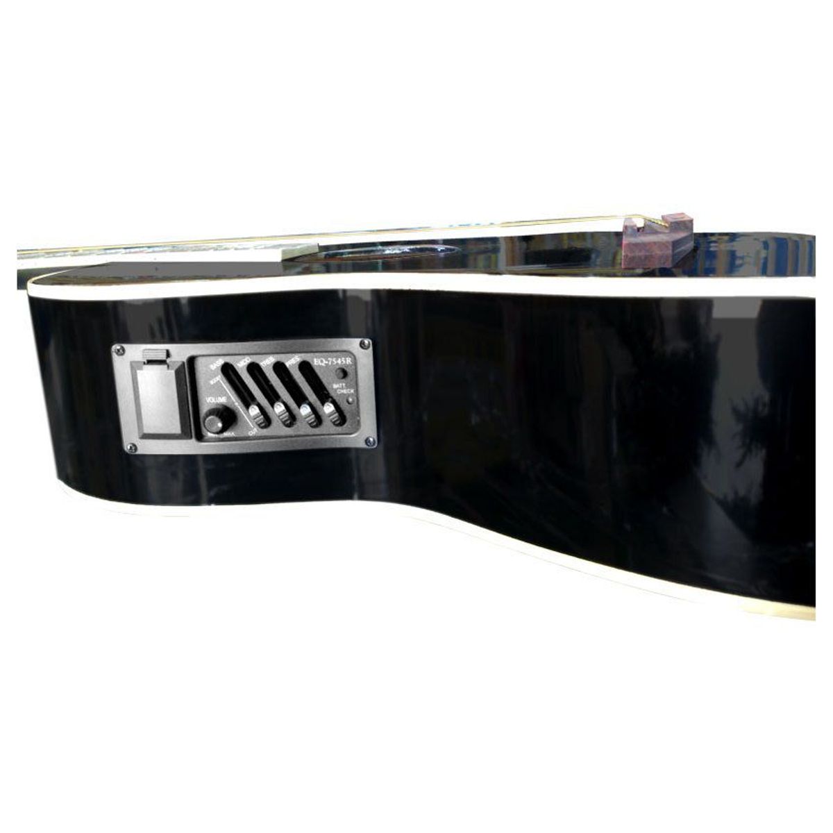 CALIFORNIA - California - Guitarra Electroacustica 4 Bandas - negro.