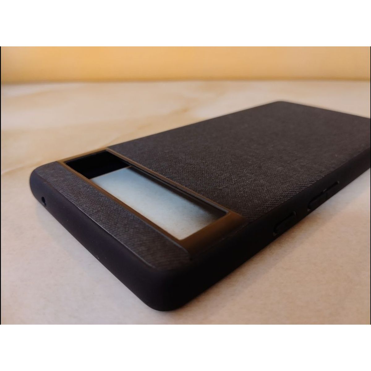 GENERICO - CASE FUNDA PARA GOOGLE PIXEL 6 - NEGRO GRANO DE TELA