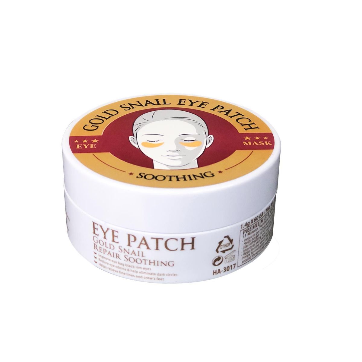 WOKALI - 2 Parches de Ojos Caracol de Oro- Gold Snail