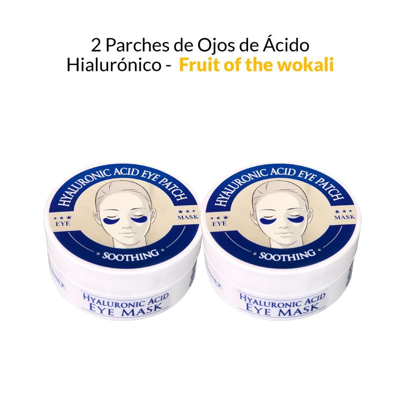 WOKALI - 2 Parches de Ojos de Acido Hyaluronico- Fruit of the wokali