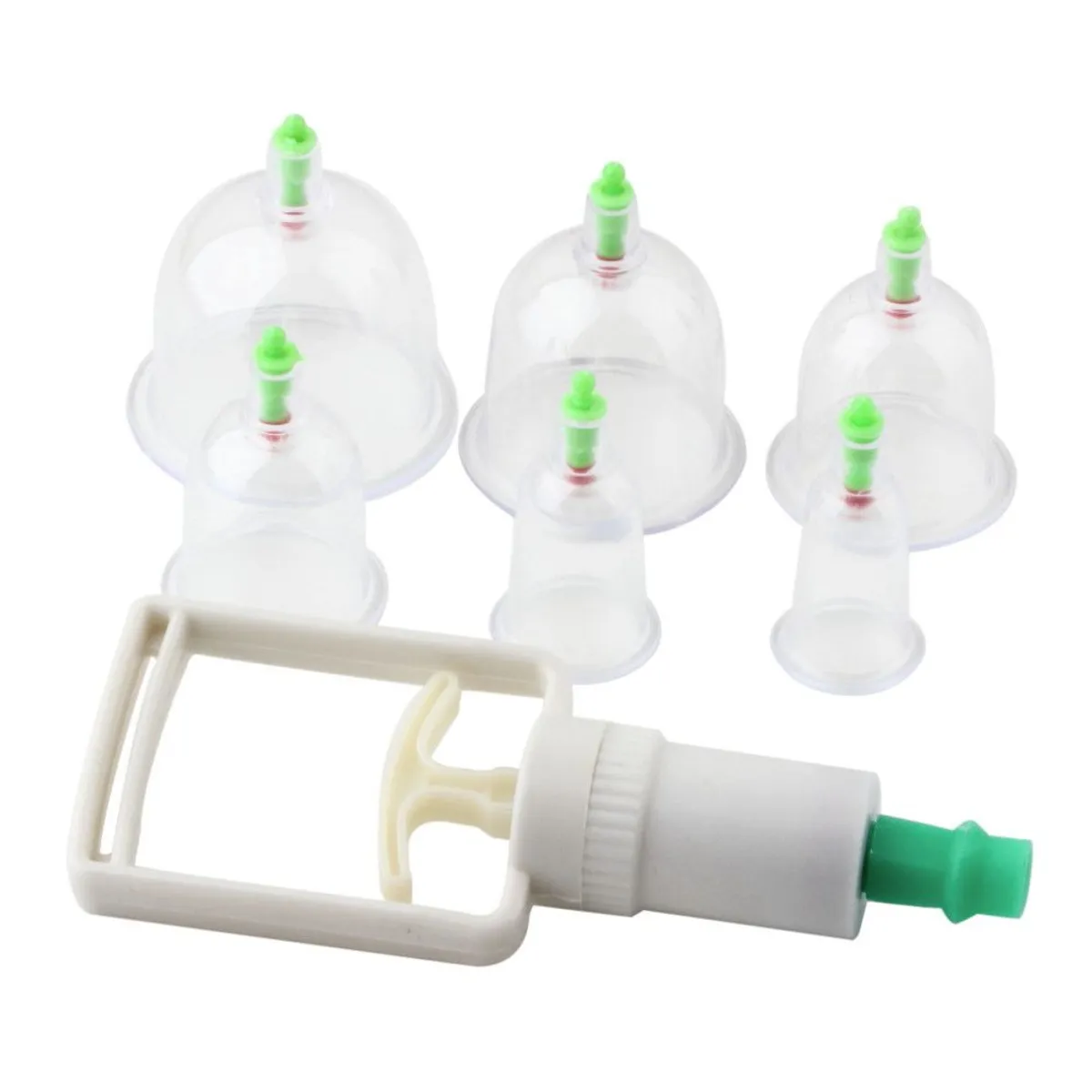 GENERICO - Set Vacuum Cupping 6 unidades para masajeador corporal - Micromaster