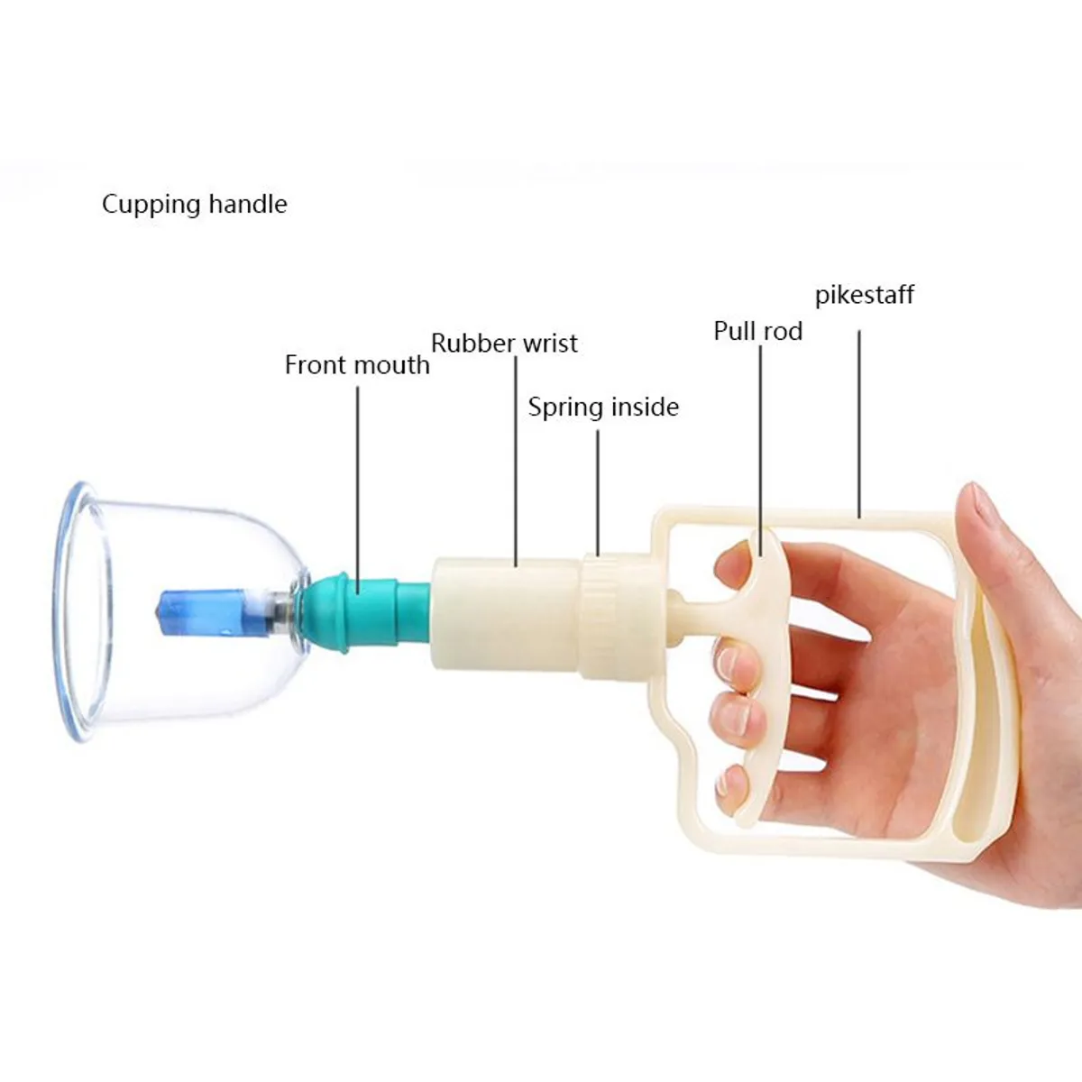 GENERICO - Set Vacuum Cupping 6 unidades para masajeador corporal - Micromaster
