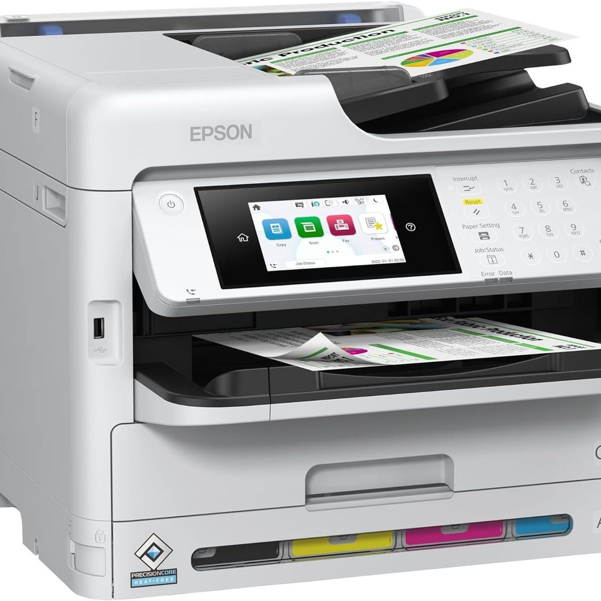 EPSON - Impresora Epson WorkForce WF-C5810 Multifuncional Wifi  Red