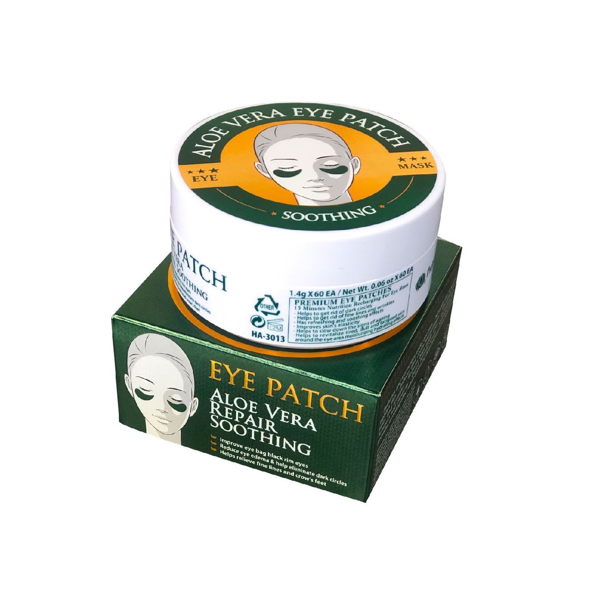 WOKALI - Parches de Ojos de Aloe Vera- Fruit of the wokali