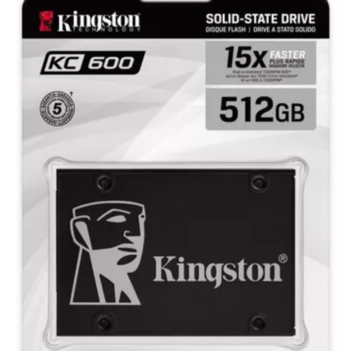 KINGSTON - Disco Duro SSD Solido Kingston SKC600 512Gb Sata 2.5 Cifrado