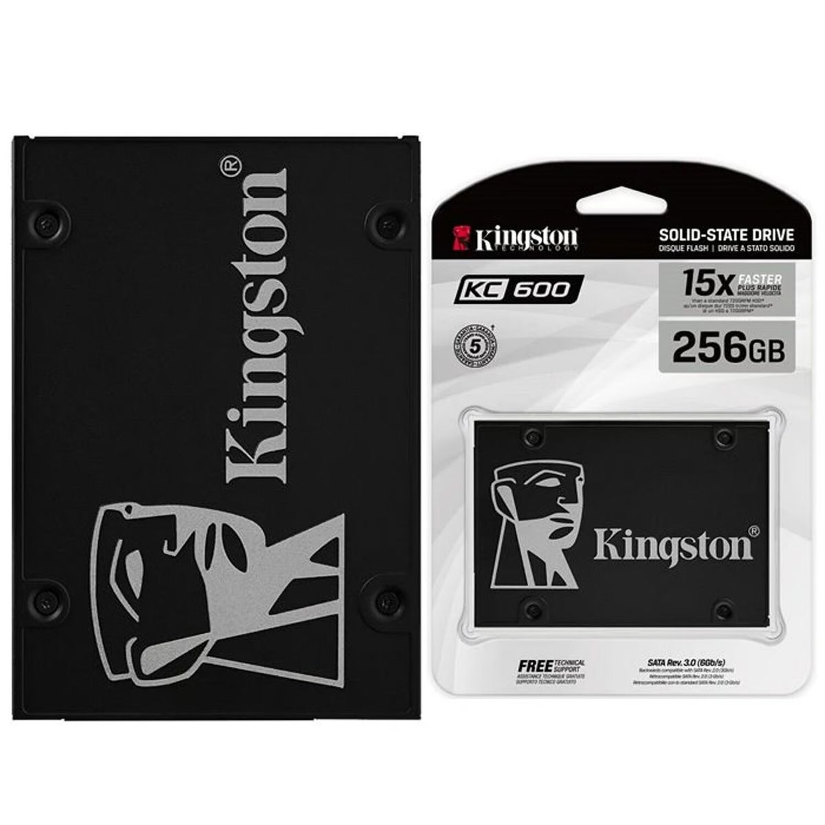KINGSTON - Disco Duro SSD Solido Kingston SKC600 512Gb Sata 2.5 Cifrado