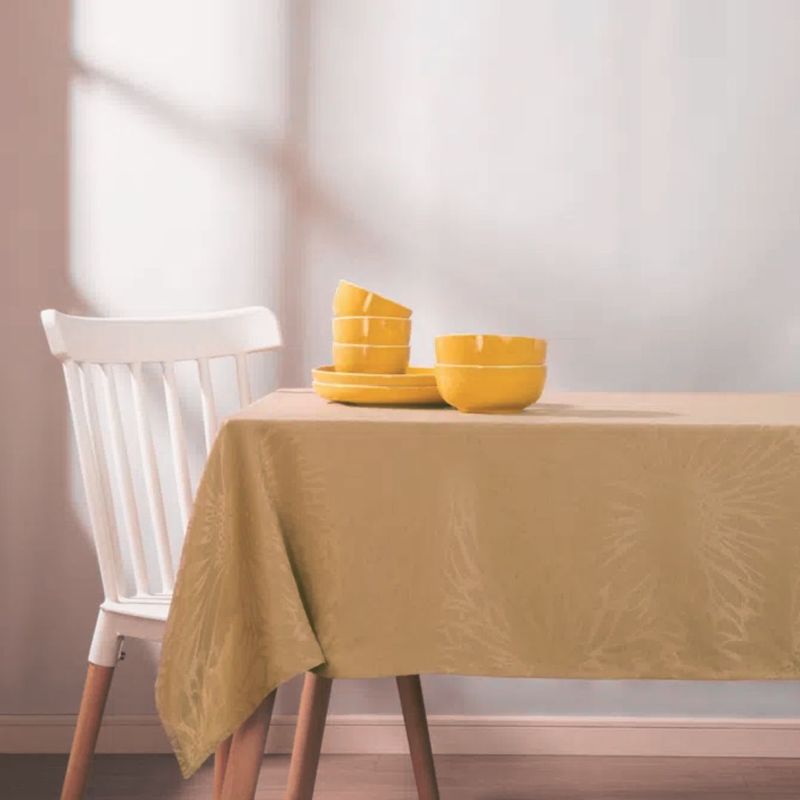 INSPIRA MARKET - Mantel de mesa de tela 150x250 Beige o dorado