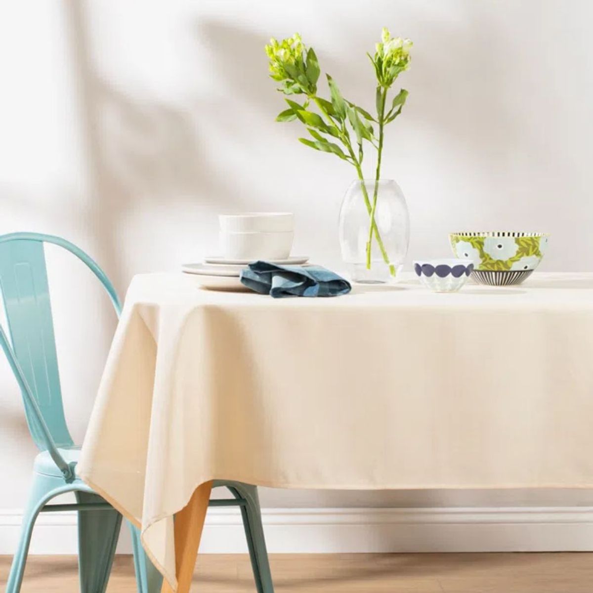 INSPIRA MARKET - Mantel de mesa de tela 150x250 Beige o dorado