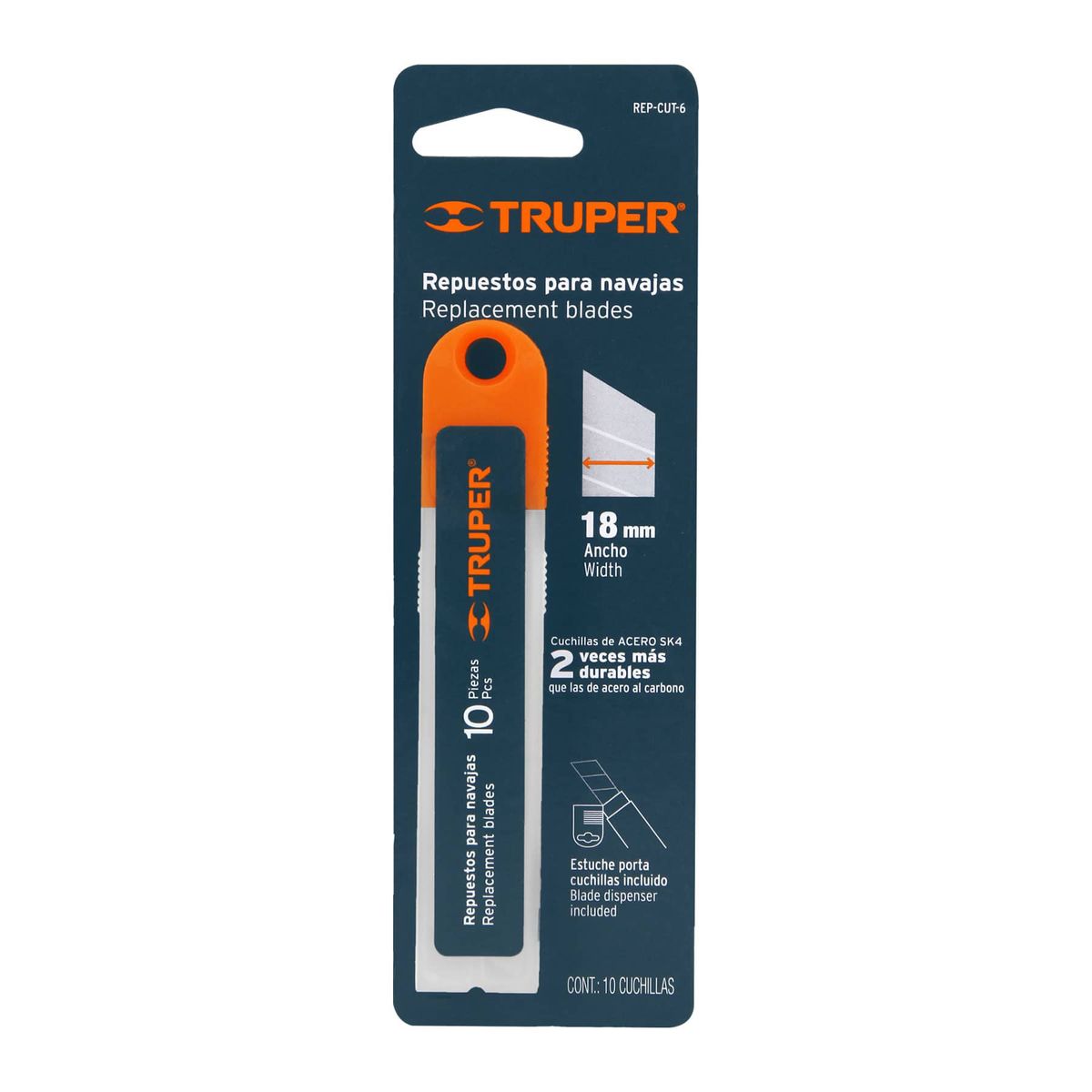 TRUPER - Repuesto de Cutter 6" Truper 16965 (10 unid) - Gris