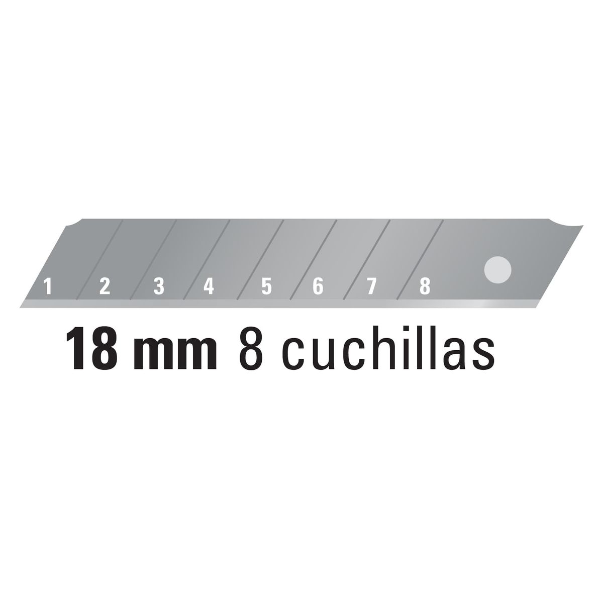 TRUPER - Repuesto de Cutter 6" Truper 16965 (10 unid) - Gris