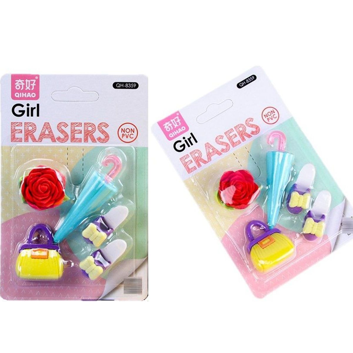 GENERICO - Juego de gomas borrador de papel para niños de dibujo - Rosa