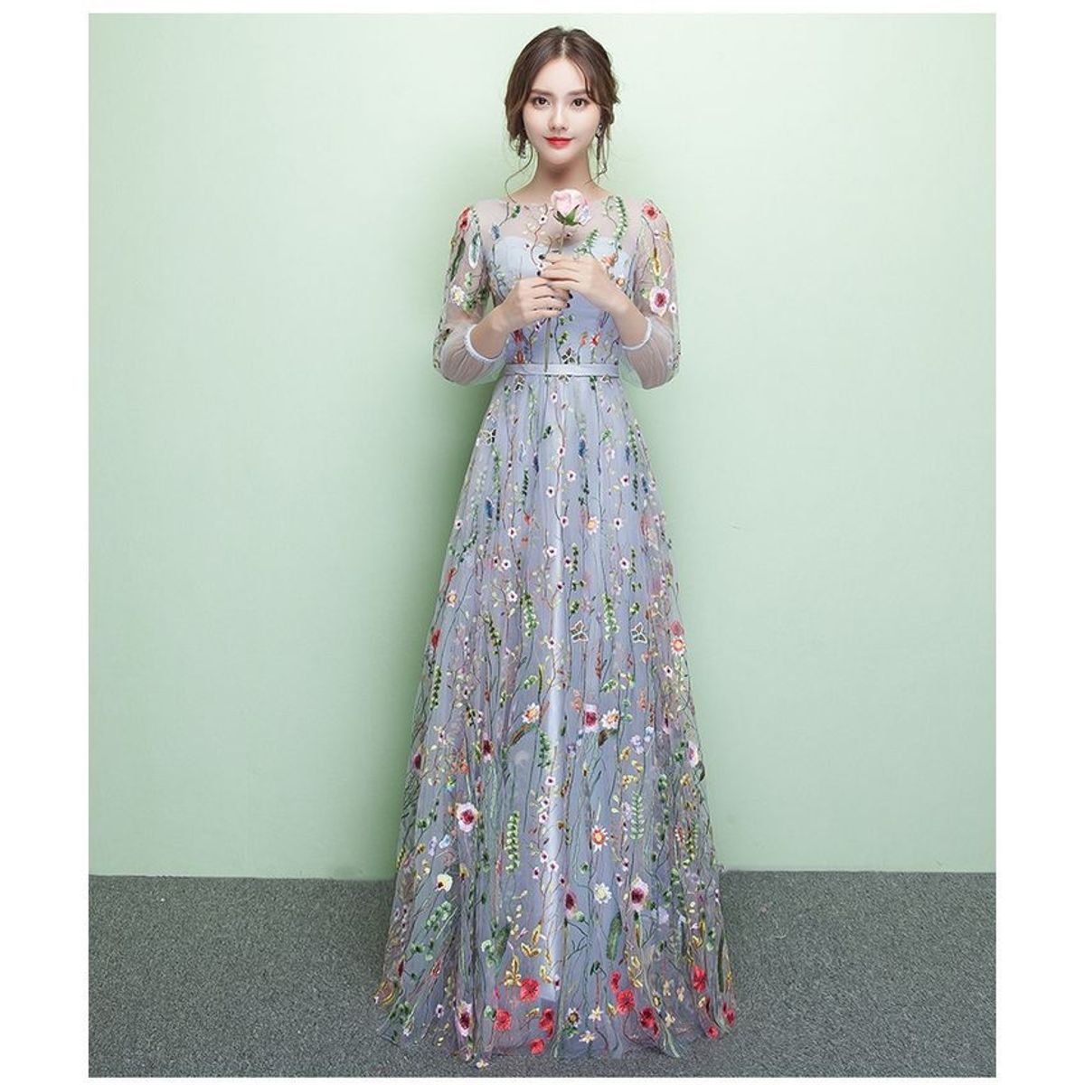 VATYERTY - Vestido largo de dama de honor