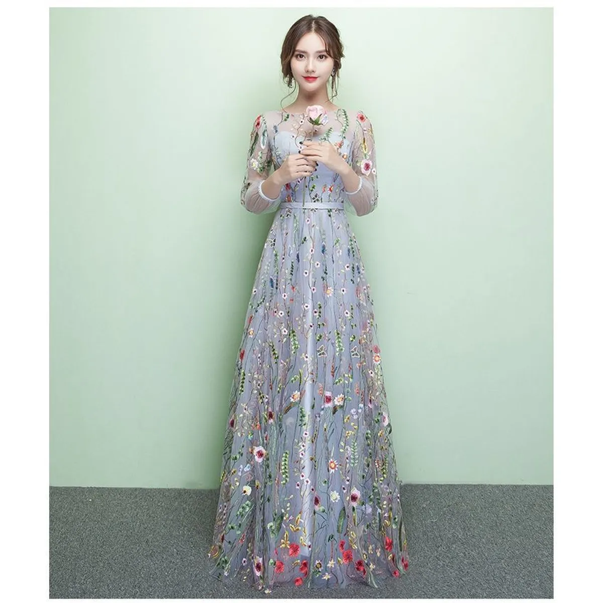 VATYERTY - Vestido largo de dama de honor