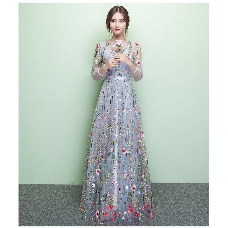 VATYERTY - Vestido largo de dama de honor