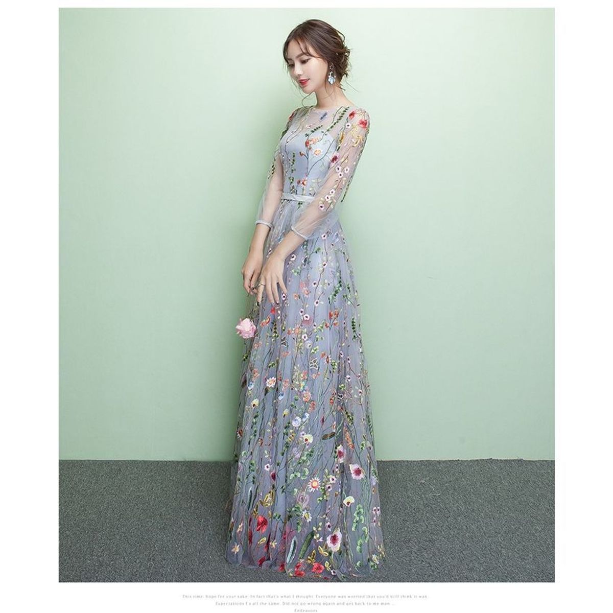 VATYERTY - Vestido largo de dama de honor