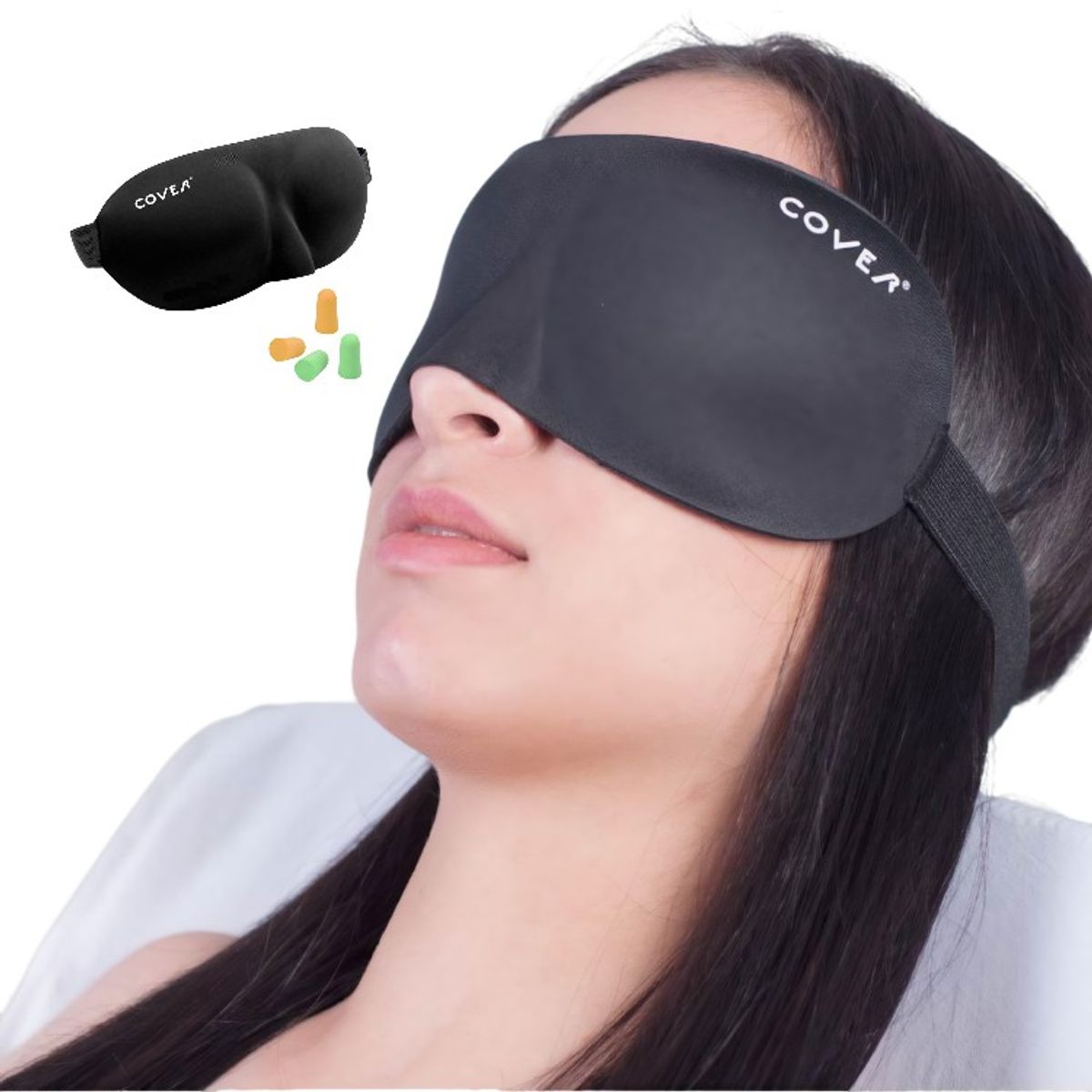 COVER - Antifaz para Dormir con Tapones Auditivos COVER