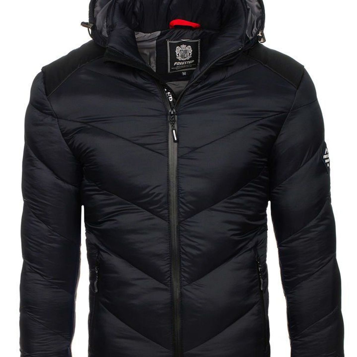 BLWOENS - Chaqueta de hombre cremallera invierno -negro