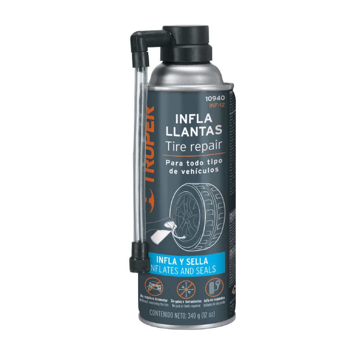 TRUPER - Sellador de llantas 340 g. / 12 oz