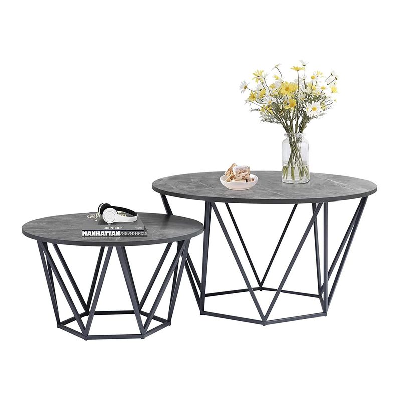 DECOR MESAS - Mesa de Centro Grey - Mármol