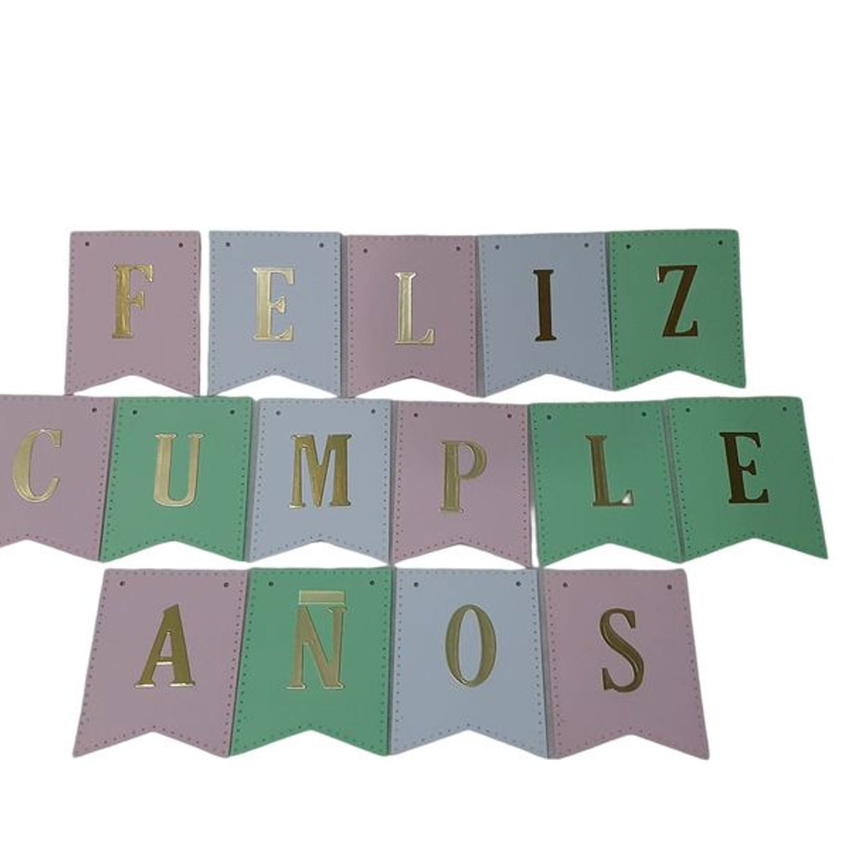 GENERICO - Banderines para Cumpleaños - Colores