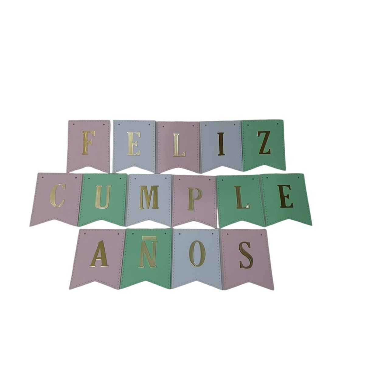 GENERICO - Banderines para Cumpleaños - Colores